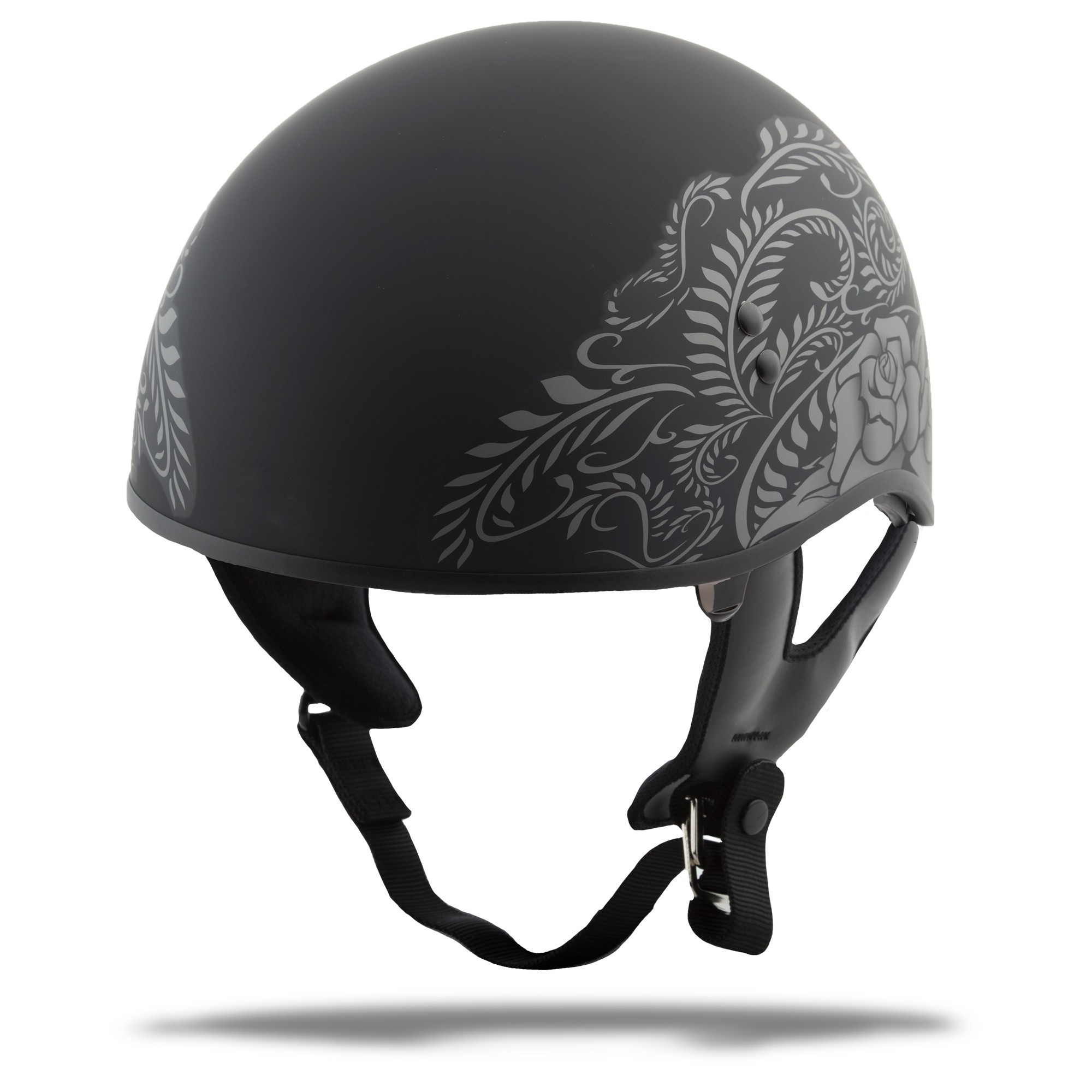 GMAX HH-65 Naked, Rose, DOT Approved Half Helmet for 